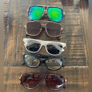 Five pairs of retro/vintage inspired sunglasses